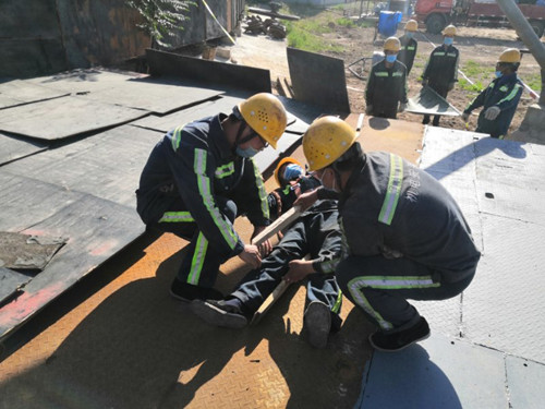 陕煤建设机电安装公司彬长项目部:开展安全应急演练促生产