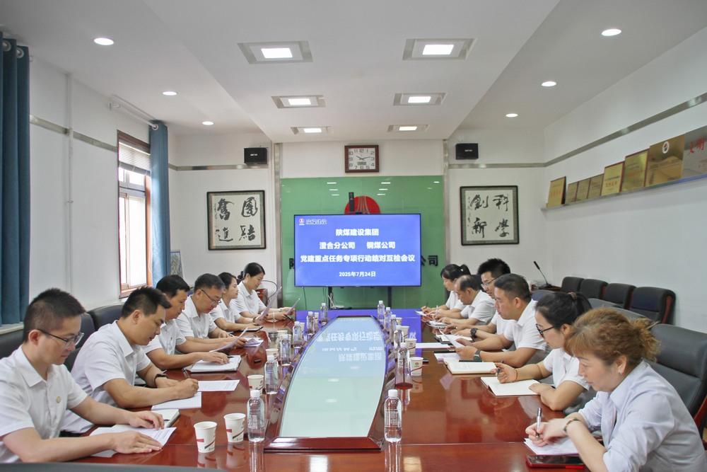 陕煤建设铜煤公司与澄合分公司:结对互检共促党群工作提质增效