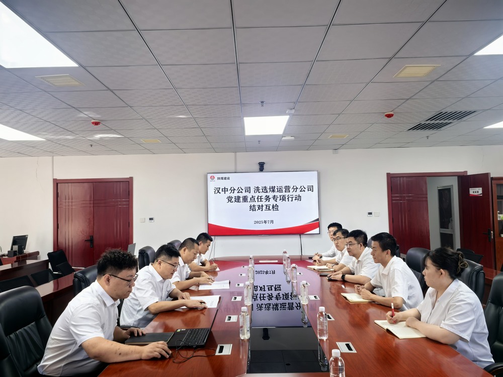 陕煤建设洗选煤运营分公司与汉中分公司:结对互检聚合力 联建共促提质效