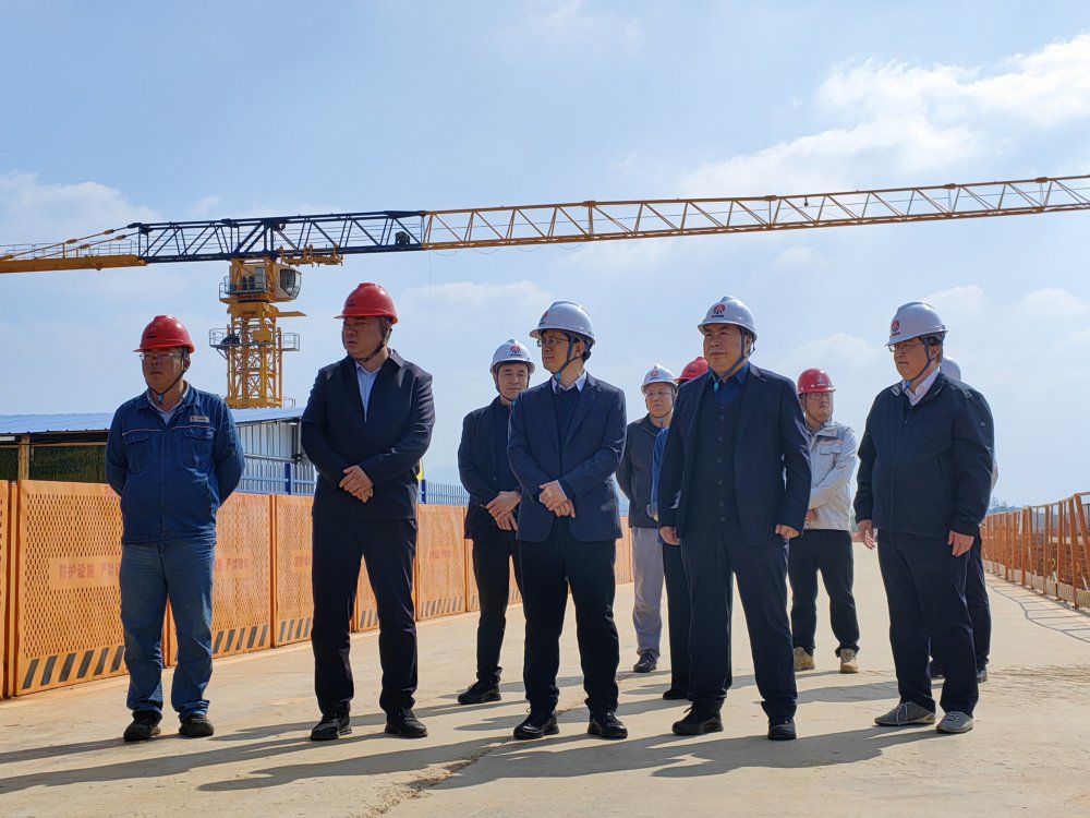 省纪委监委驻陕煤集团纪检监察组组长、集团党委委员、纪委书记闫恒光一行深入陕煤汨罗电厂项目调研指导工作