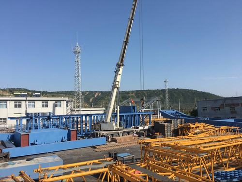 机电安装公司孟村井架安装如火如荼