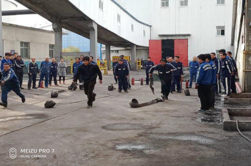 洗选煤运营公司红柳林洗煤厂开展“安全消防演练大练兵”活动