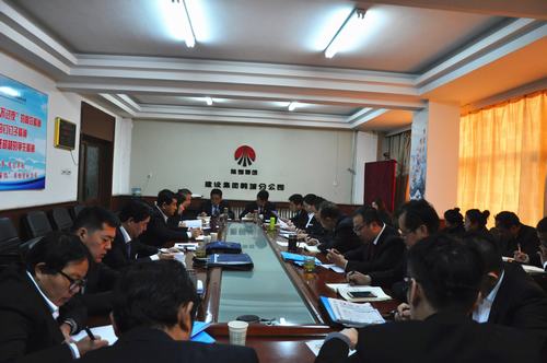 韩城分公司积极传达建设集团新闻宣传工作座谈会精神