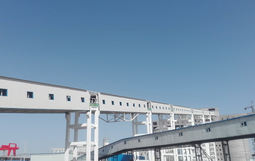 陕煤建设铜川公司小保当一号主斜井井口房至最终筛分车间栈桥工程顺利通过主体验收