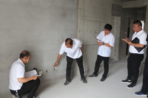 陕煤建设韩城分公司土建四项目部顺利通过分户验收