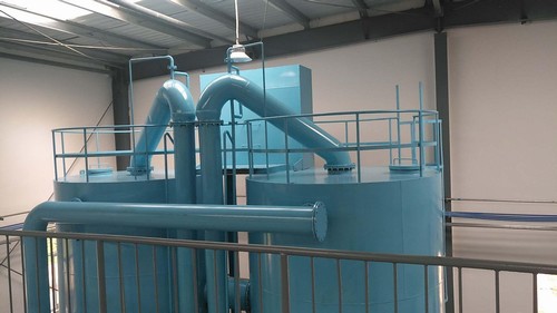 陕煤建设铜煤公司施工的下石节水处理站工程正式交付试运行