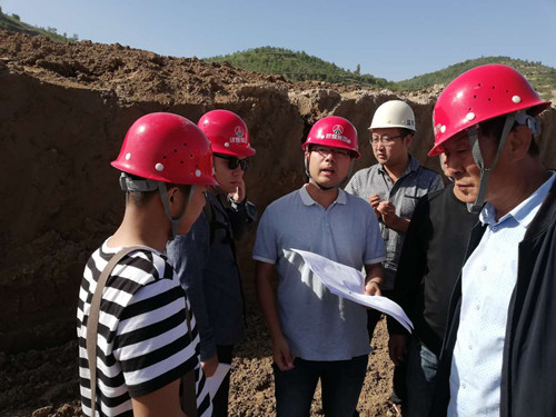 陕煤建设天工公司土建三部清涧北国枣业红枣深加工项目基槽验收顺利通过