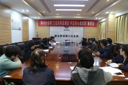 铜川分公司召开“三忆改革发展史,不忘初心感党恩” 座谈会