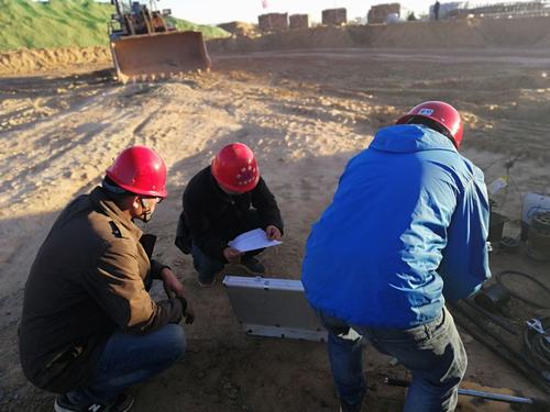 陕煤建设铜煤公司第八项目部承建的靖神铁路孟家湾站台维修车间综合物资仓库完成工程桩试桩检测