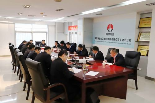 王明智检查督导矿建二公司安全生产工作