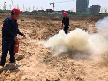 陕煤建设地基分公司积极开展消防演练筑牢安全“防火墙”