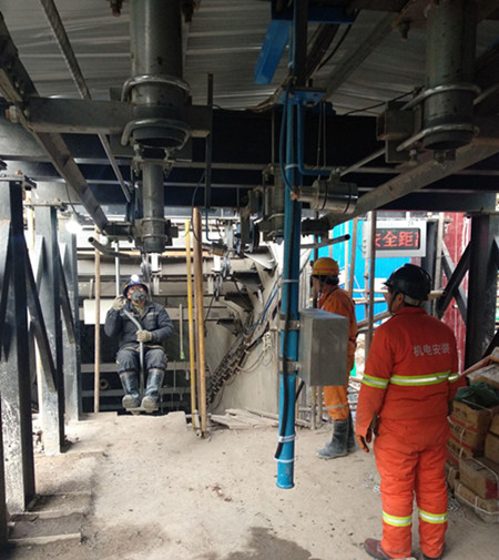 陕煤建设机电安装公司施工的冶坪煤矿架空乘人装置试运行正常