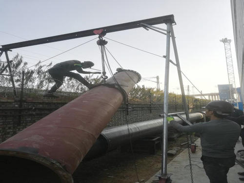 陕煤建设洗选煤运营公司安装第二项目部孟村矿井超磁外排水管路安装施工现场纪实