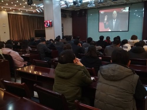 （图片新闻）陕煤建设集团各单位观看庆祝改革开放40周年大会剪影