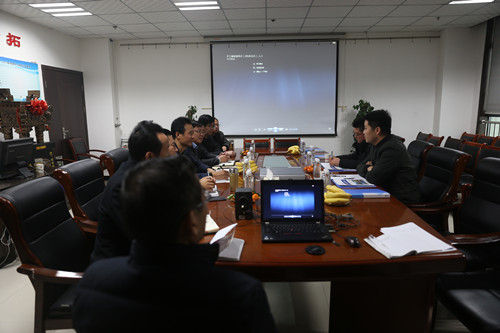 西安沣东国际车城发展有限公司副总经理马向南一行深入陕煤建设天工公司考察交流