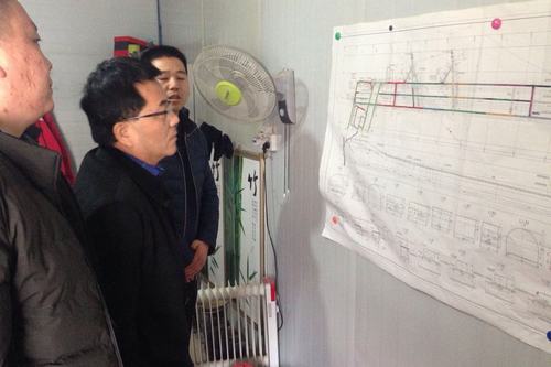 王明智深入陕煤建设矿建二公司冶坪项目部检查指导工作