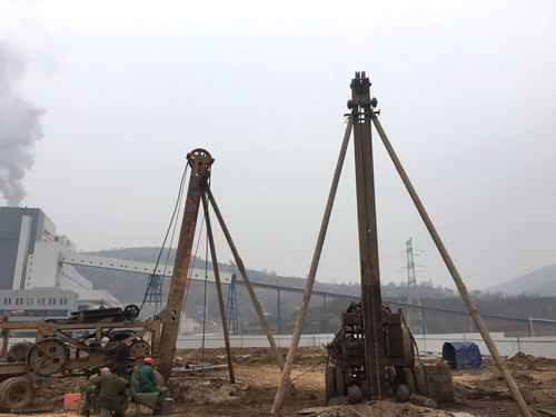 陕煤建设铜川公司麟北电厂桩基工程顺利完成