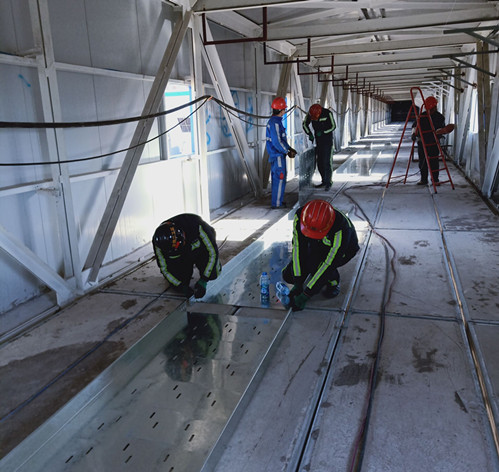 陕煤建设机电安装公司沙梁工地施工进入大干阶段