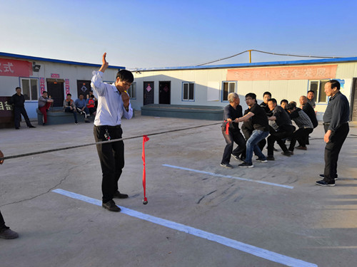 陕煤建设矿建三公司曹家滩项目部开展庆“五一”迎“五四”文体活动