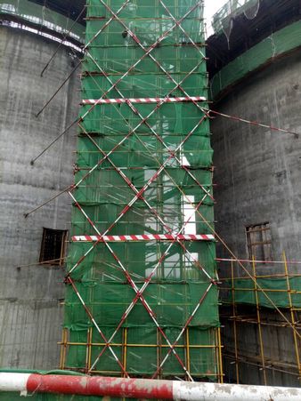 陕煤建设天工公司土建九部：修旧利废有妙招  架体稳定拉的牢