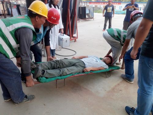 陕煤建设澄合分公司十一项目部触电事故应急演练“醒人心”