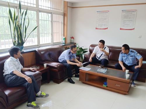 西安市公安局未央分局莅临陕煤建设物资公司检查指导工作