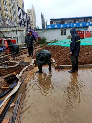 陕煤建设澄合分公司基层单位雨期来临防汛忙