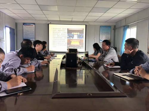 陕煤建设澄合分公司党课教育走一线