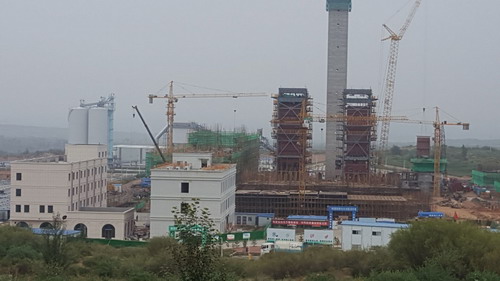 陕煤建设铜川公司：榆林垃圾焚烧发电烟气净化设备基础工程顺利交安