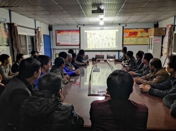 陕煤建设矿建二公司冶坪项目部用视听盛宴树牢防火意识，强化责任担当