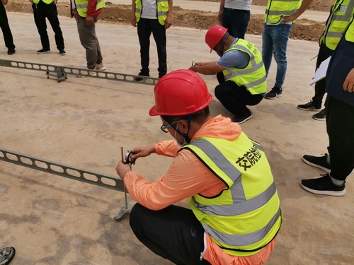 陕煤建设路桥分公司天汉大道项目路基验收助力施工大干