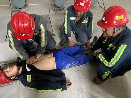 陕煤建设机电安装公司开展应急演练活动