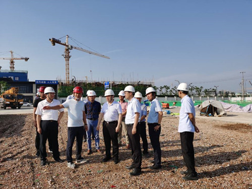 空港新城党委委员、管委会副主任刘功毅莅临空港PPP项目检查指导工作