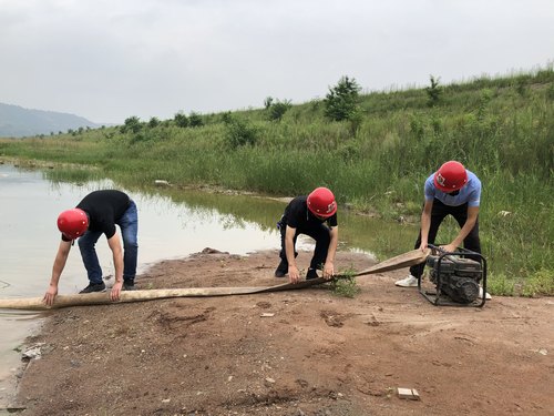 陕煤建设路桥分公司彬长项目开展“雨季三防”应急演练