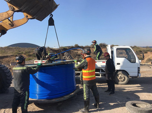 陕煤建设机电安装公司：迎雪奋战忙施工