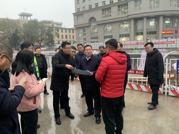 咸阳市副市长王靖一行莅临咸阳市城市停车场BOT项目调研