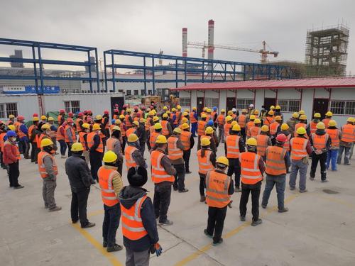 陕煤建设铜煤第十六项目部组织召开春节节前安全生产动员会