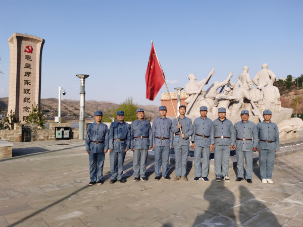 陕煤建设汉中分公司第六项目部赴毛主席东渡黄河纪念馆参观学习