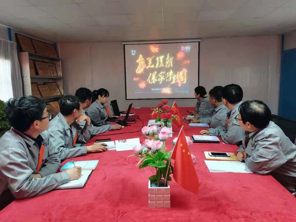 陕煤建设韩城分公司土建九项目部“4+X”活动扎实推动党史学习教育