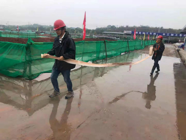 陕煤建设汉中分公司紧绷安全弦 开展防汛抢险实战演练