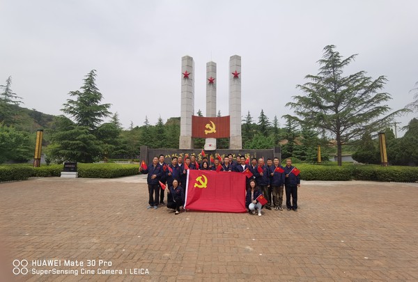 陕煤建设韩城分公司安装六项目部开展“永远跟党走”群众性主题宣传教育活动