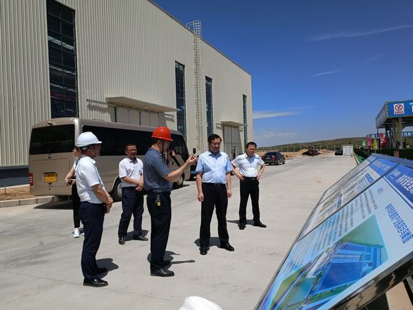 陕西省发展和改革委员会领导莅临杭萧绿色钢结构产业制造基地项目调研指导工作