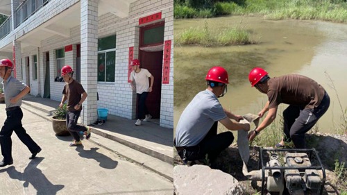 陕煤建设路桥分公司彬长项目部开展防汛防洪应急抢险演练
