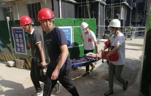 陕煤建设新城公司开展应急救援演练