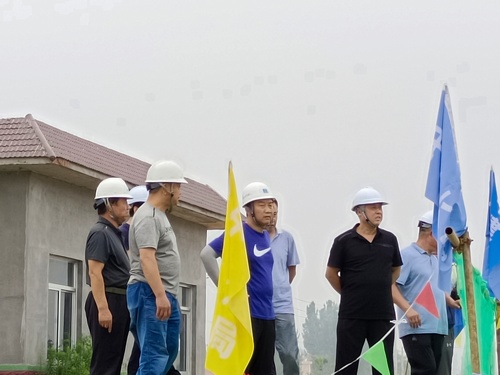 山东省淄博市水利局调研小组深入陕煤建设路桥分公司山东项目施工现场检查指导工作