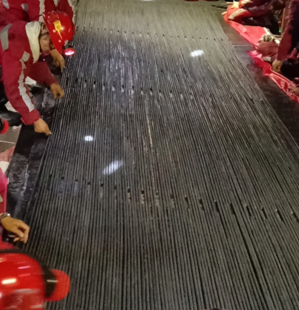 陕煤建设机电安装公司提前10个小时完成曹家滩煤矿主斜井胶带机检修任务