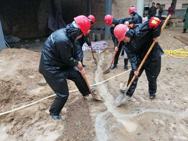 陕煤建设韩城分公司土建四项目部“三严三实”筑牢防汛堤坝