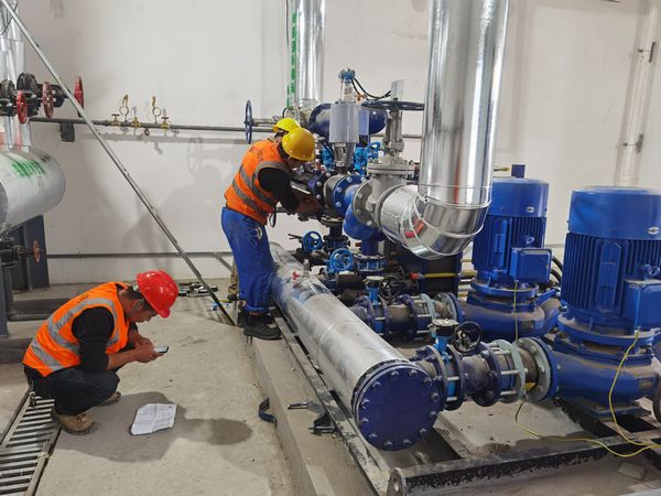 陕煤建设天工公司施工的榆林化学一号消防站换热站按期供暖投运