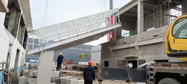 陕煤建设天工公司施工的小保当新增排矸系统工程主体结构顺利完工