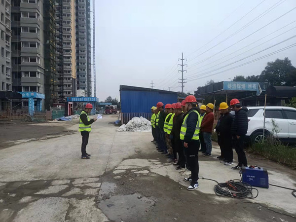 陕煤建设咸阳分公司第五项目部积极开展触电应急演练